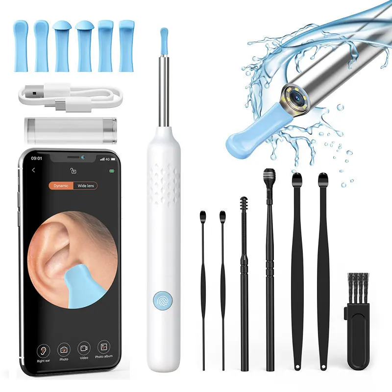 Health Power Tools - Pembersih telinga untuk kamera video, earoskop