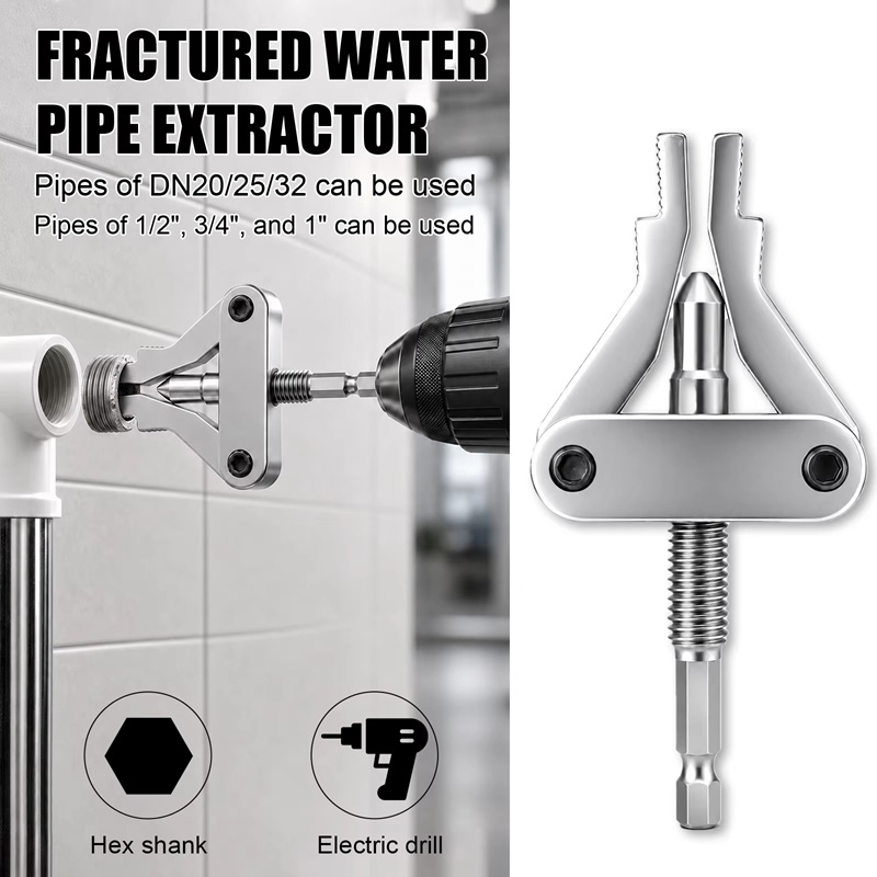 Power Tools Plumbing - Alat Ekstraktor Pipa Penarik Ulir Rusak