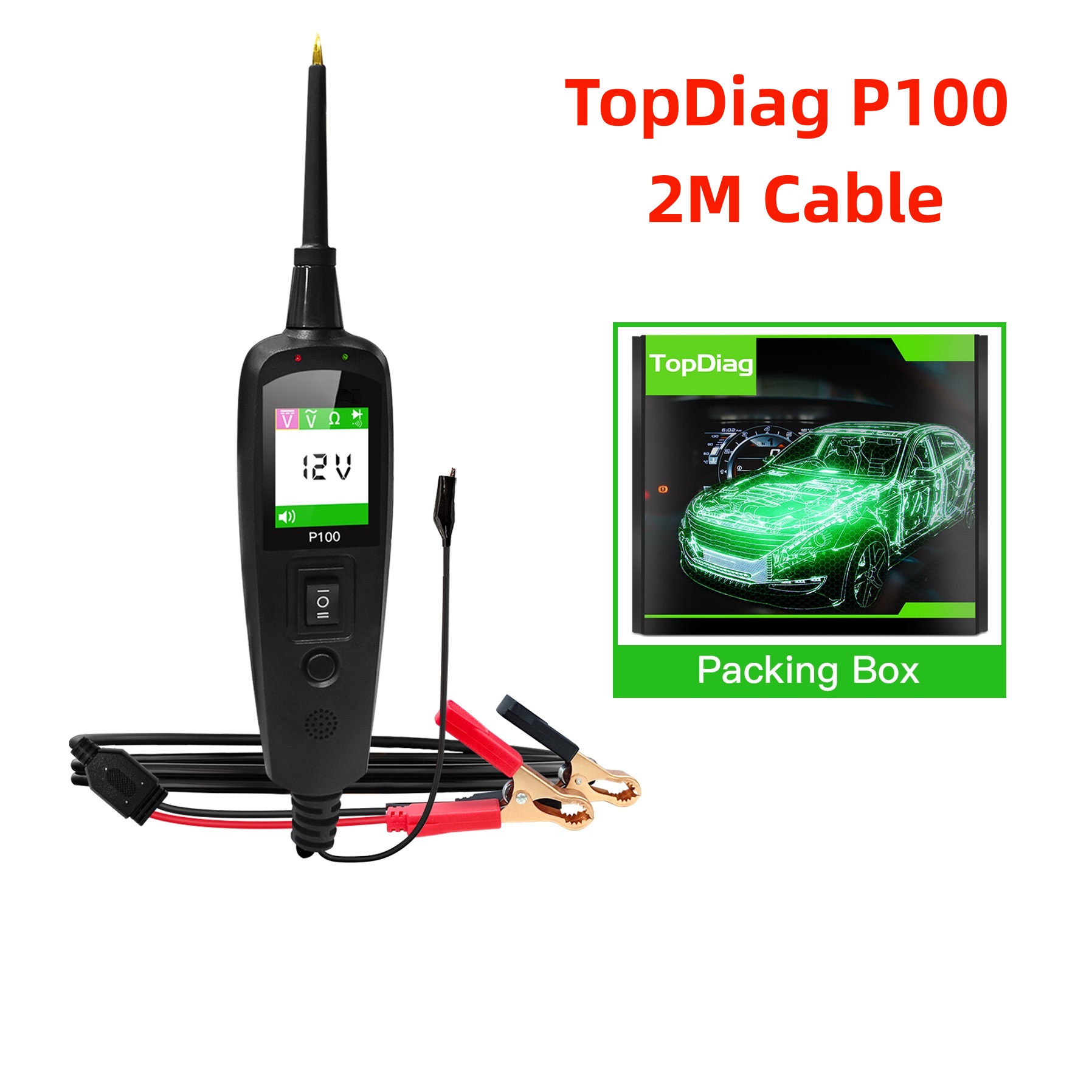 Power Tools In Automotive - TopDiag P100 2M Penguji Sirkuit Listrik
