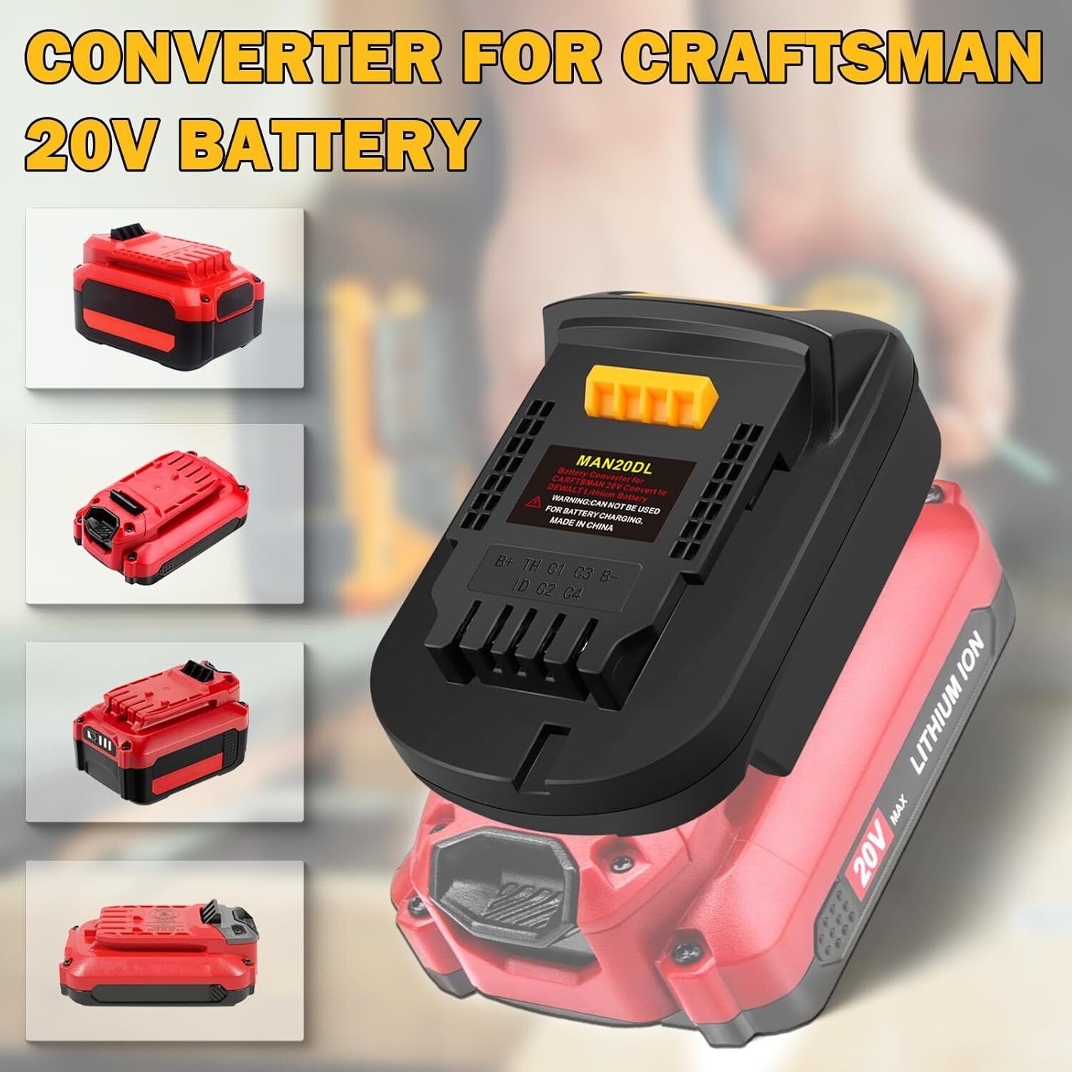 Power Tools Stanley - Adaptor untuk baterai Stanley New fatmax