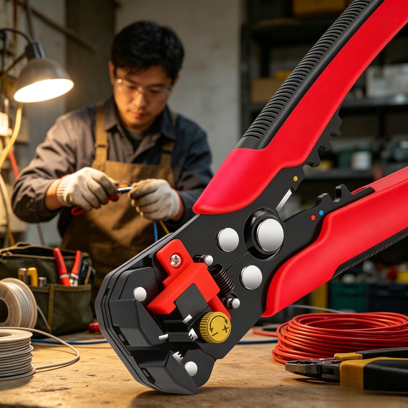 Power Tools America - Tang Listrik Multifungsi Otomatis, Pengupas Kabel,