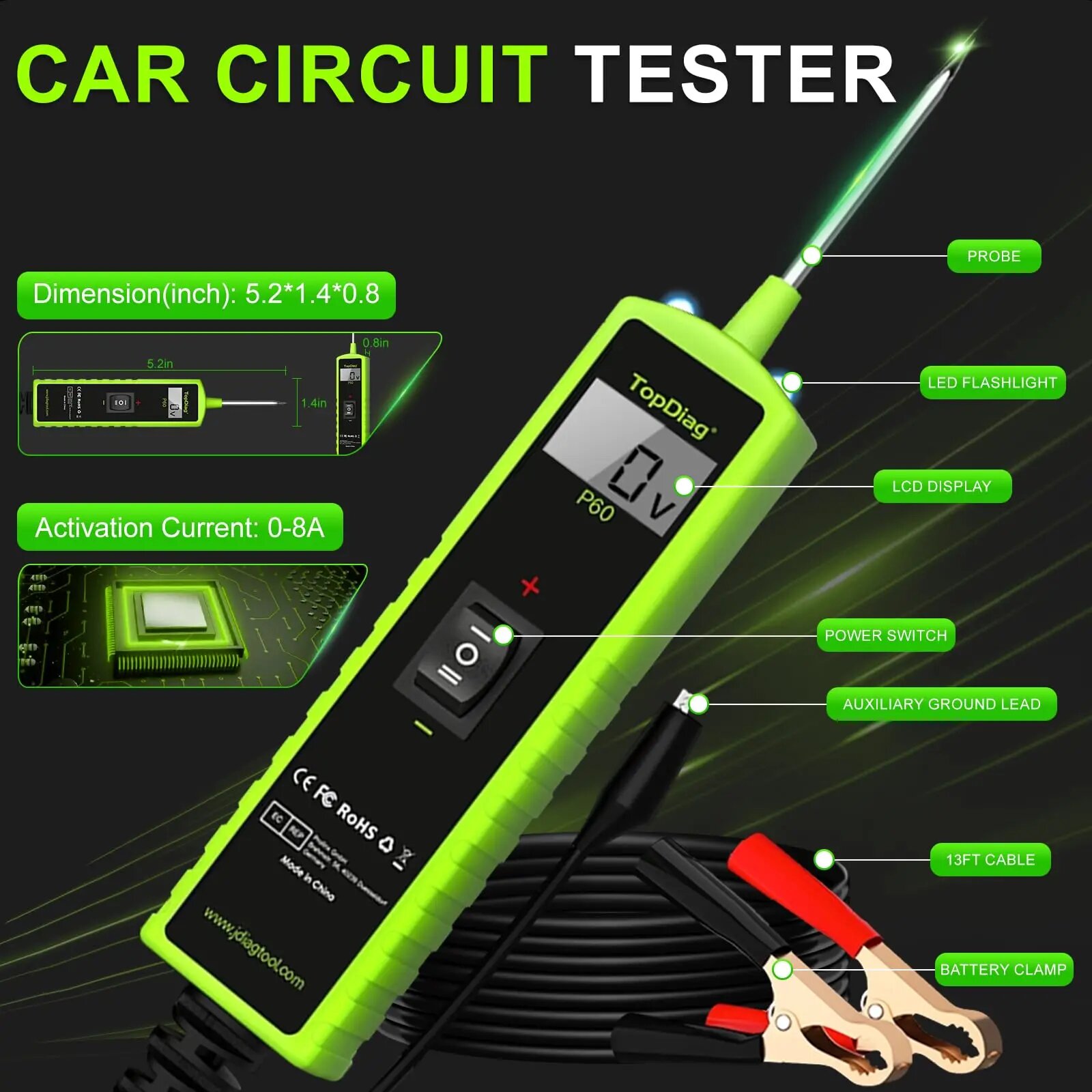 Power Tools In Automotive - Jdiag P60 Alat Uji Sirkuit Daya