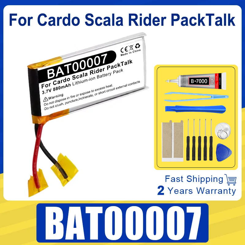 Power Tools Brands - Baterai 850MAh BAT00007 Baru untuk Perangkat