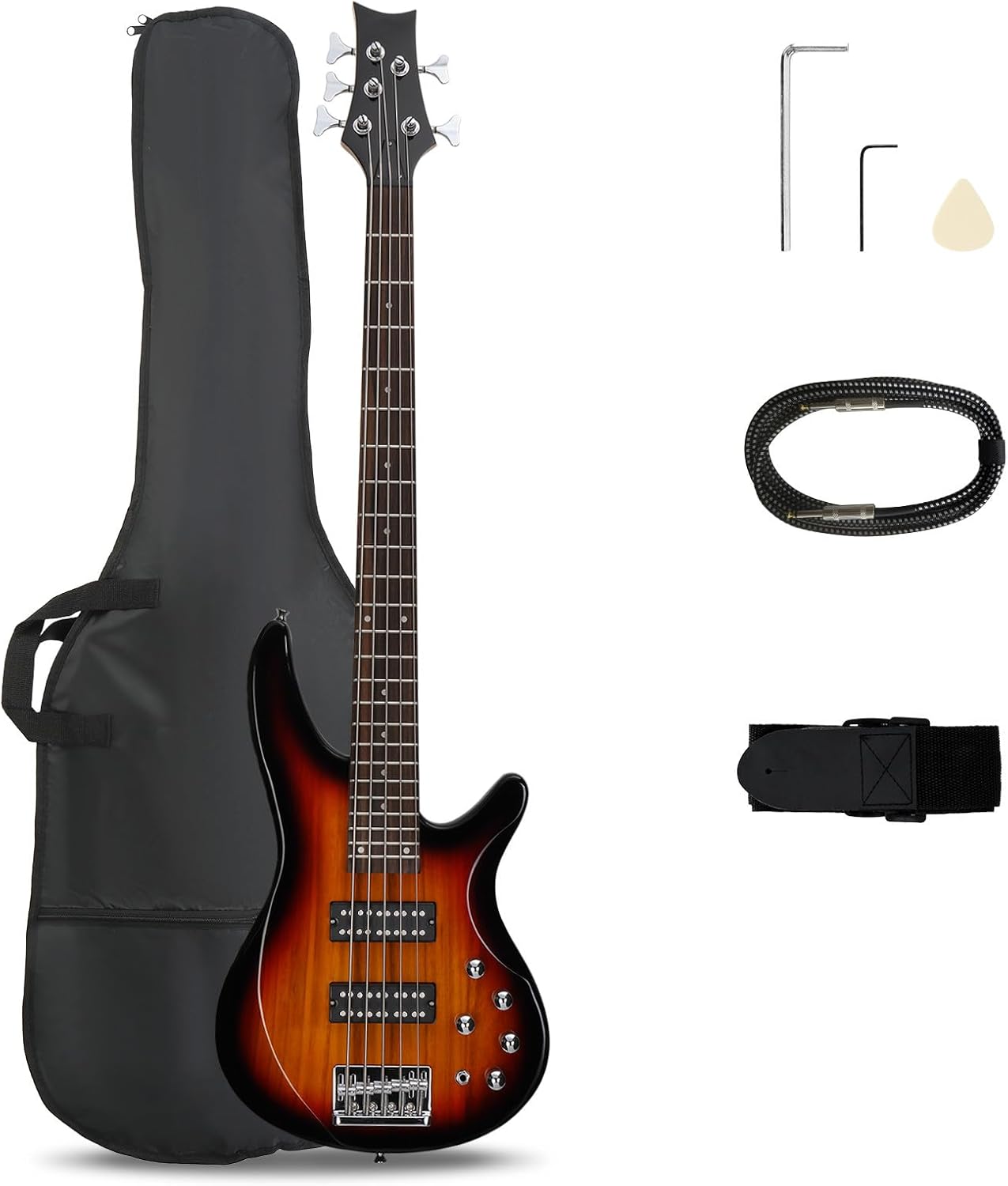 Power Tools Total - Gitar Bass Elektrik 5 Senar, Ukuran
