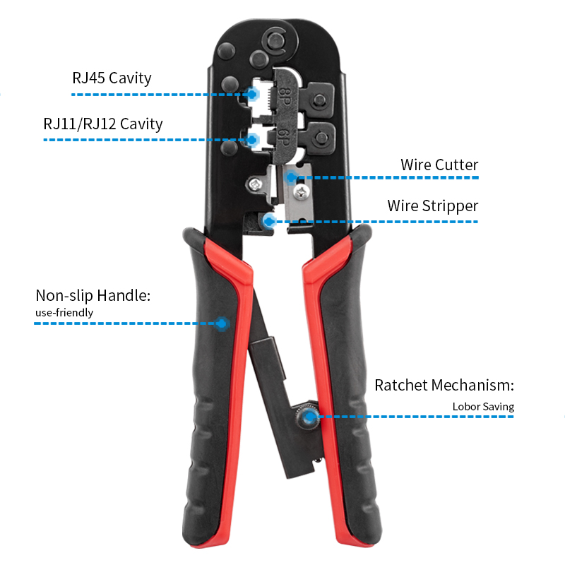 Alat Crimping RJ45 RJ11, Alat  - Power Tools America ulasan dan harga