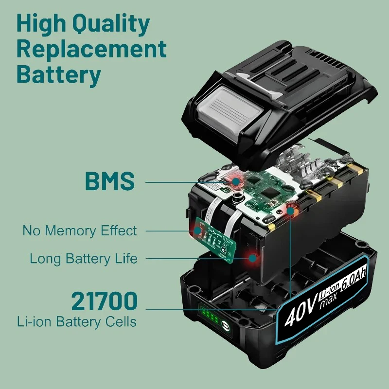 Baterai pengganti Li-ion 6.0Ah - Makita Power Tools Xgt ulasan dan harga