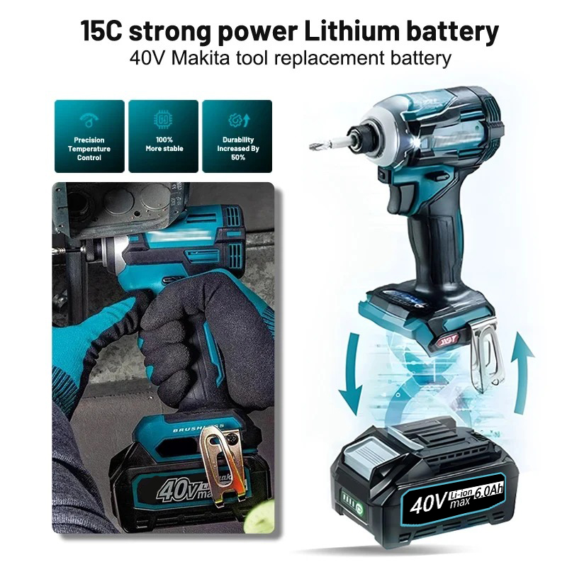 Baterai pengganti Li-ion 6.0Ah - Makita Power Tools Xgt ulasan dan harga
