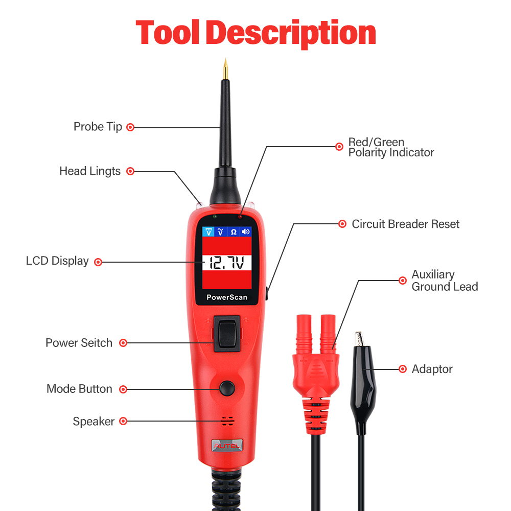 Autel Altar PowerScan PS100 Al - Power Tools In Automotive ulasan dan harga