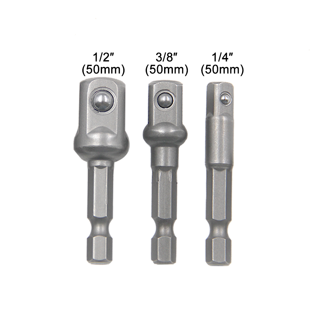3PCS Adaptor Soket 1/4 3/8 1/2 - Power Tools Plumbing ulasan dan harga
