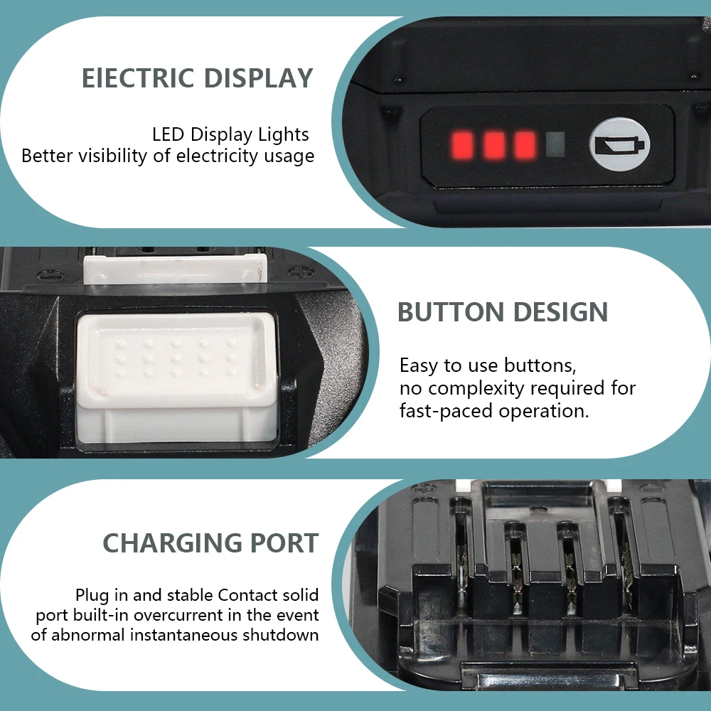 AERDU 40V 3000mAh untuk Batera - Makita Power Tools Xgt ulasan dan harga