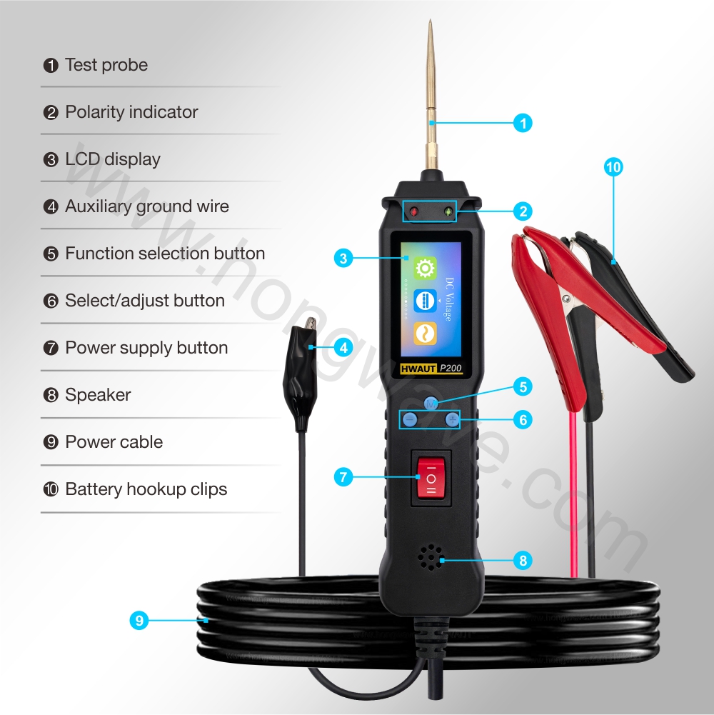 HWAUT P200 Penguji Sirkuit Mob - Power Tools In Automotive ulasan dan harga